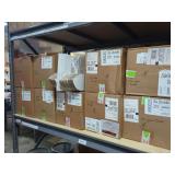 Shelf of Boxes of 2 and 3.5 Gallon Dividers