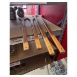 Long Handled Wooden Paddle or spoon x4