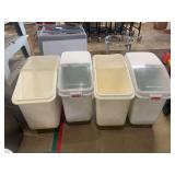 Mobile Storage Bin for dry ingredients x4