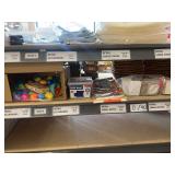 Party items, Bag of greeting cards, plastic eggs