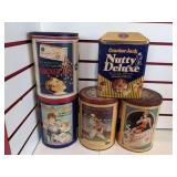 (5) Popcorn Tins - Cracker Jack