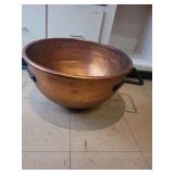 11" T x 22" W...Vintage Copper Kettle.. Savage Brothers Co. MAKERS CHICAGO.ILLINOIS