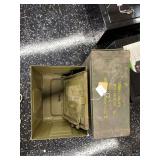 2 Military Metal Ammo Canisters