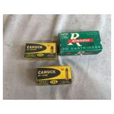 3 Boxes Canuck & Remington .32 Short & .32 Long