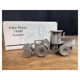 1/43 John Deere 744H Wheel Loader Pewter 1998 Davenport NIB SC
