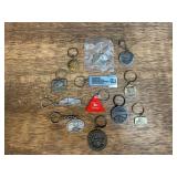(12) John Deere Keychains