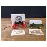 (2) John Deere Dain Truck + Reliance Buggy NIB