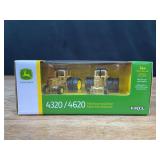 1/64 John Deere 4320 + 4620 Gold 50th Anniversary Set NIB Ertl