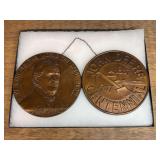 1937 John Deere Centennial Copper Pennies Wall Plaque