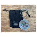 1997 John Deere Pewter Christmas Ornament