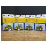 (4) 1/64 John Deere FFA Tractors NIB Ertl