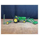 (3) 1/16 John Deere 3020, loader, mower Ertl
