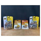 (4) 1/50 + 1/64 John Deere Skid Loaders NIB Ertl