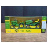 1/16 John Deere 110 + X320 L&G Set Collector NIB Ertl