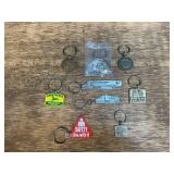 (9) John Deere Keychains