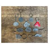 (10) John Deere Keychains