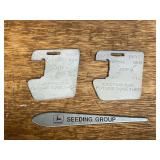 (3) John Deere Weights + Ruler