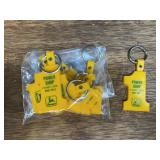 (10) John Deere Keychains