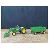 (2) 1/16 John Deere 2030 w/Loader + Wagon Ertl