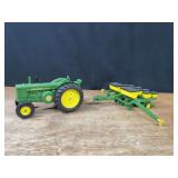 (2) 1/16 John Deere R + Planter Ertl