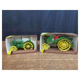 (2) 1/16 John Deere BR + Waterloo Boy Collector NIB Ertl