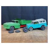 (2) Structo Scout + Dump Truck