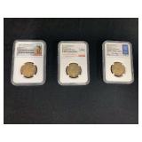 Sacagawea $1 Anniversary Set First Releases Enhanced Finish Coins