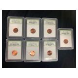 Lincoln Cents International Numismatic Bureau Graded Brilliant Uncirculated