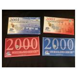 U.S Mint Uncirculated Coin Sets 2000 Denver & Philly/ 2001 Denver & Philly