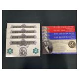 Department of treasury Bureau of Engraving and Printing Different Sets