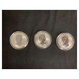 1 Oz Silver Rounds .999 Fine