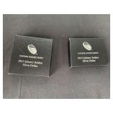 US Mint Silver Dikkar 2012 UNC and Proof