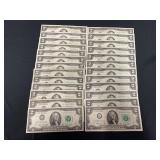 (25) Federal Reserve Bank Notes