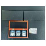 American Eagle Set 20th Anniversary 1 oz. Silver coin, Proof Coin and Reserve Proof Coin Graded PR69 By ICG In Beautiful Presentation Box