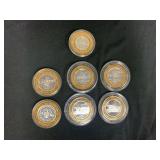 Gaming Tokens Mixed Bag Approx. .60Oz .999 Silver