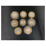 Gaming Tokens Mixed Bag Approx. .60 Oz .999 Silver