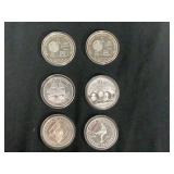 1 Oz Silver Rounds .999 Fine