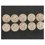 Standing Liberty Quarters