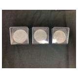 American Silver $1 Eagles (3) 2022-W MS Coins