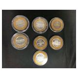 Gaming Tokens Mixed Bag Approx. .60 Oz .999 Silver