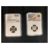 Dimes, 1996 and 2017 Coins