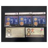 U.S Mint presidential $1 Coin Cover Series (2 Sets) & US Mint $1 Dollar Coin and First Spouse Medal Set (3 Sets)