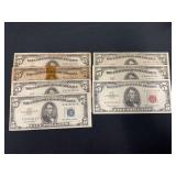 (7) Silver Certificates $5.00