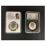 kennedy half Early Release 2019 S Apollo 11 Proof 70 Enhanced Coins