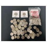 Jefferson Nickels Mixed Dates Includes 35% Silver War Nickels 40