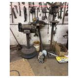 Large Grinder And Drill Press
