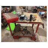 Rolling Cart And Snap Ring Pliers