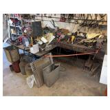 Steel Work Bench and Contents