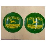 (2) John Deere Globe Panels