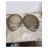 Ford Teardrop Glass Headlight Lenses